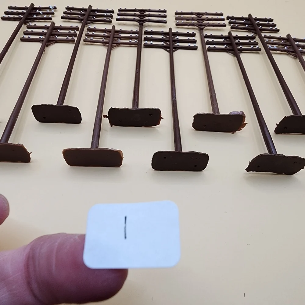 Bachmann HO Scale Train Accessories Lot 10 Telephone Poles 4